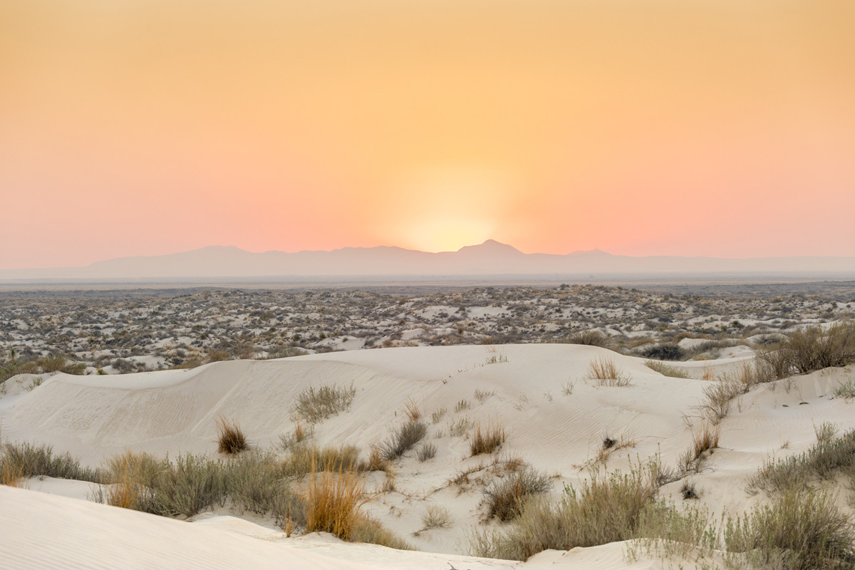 Sunset Over Cornudas Mountains