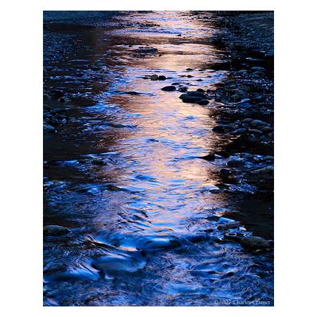 Sky and Cliff Reflections, Paria River, Utah