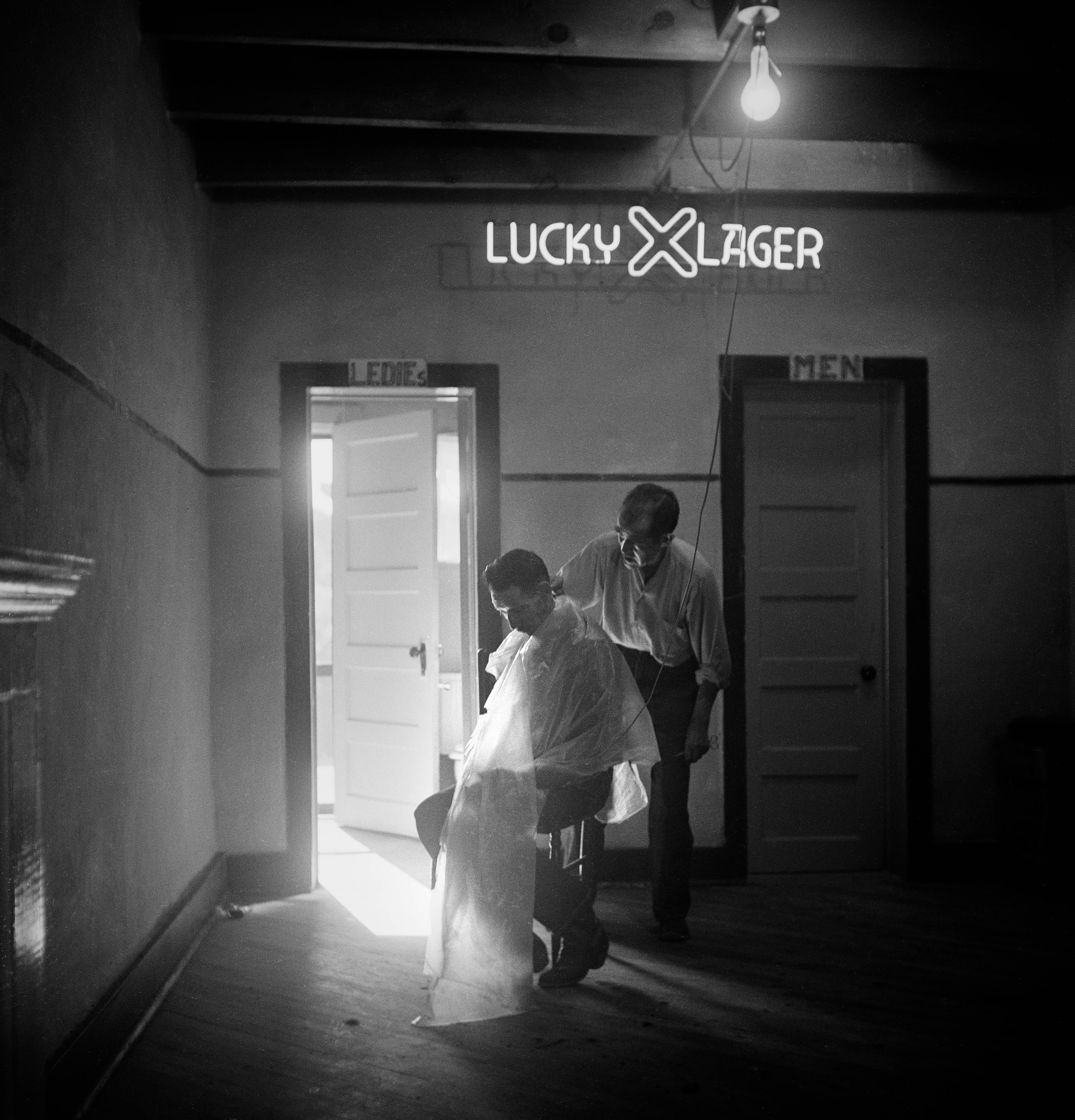 Barber Shop, Abiquiu, NM - Todd Webb