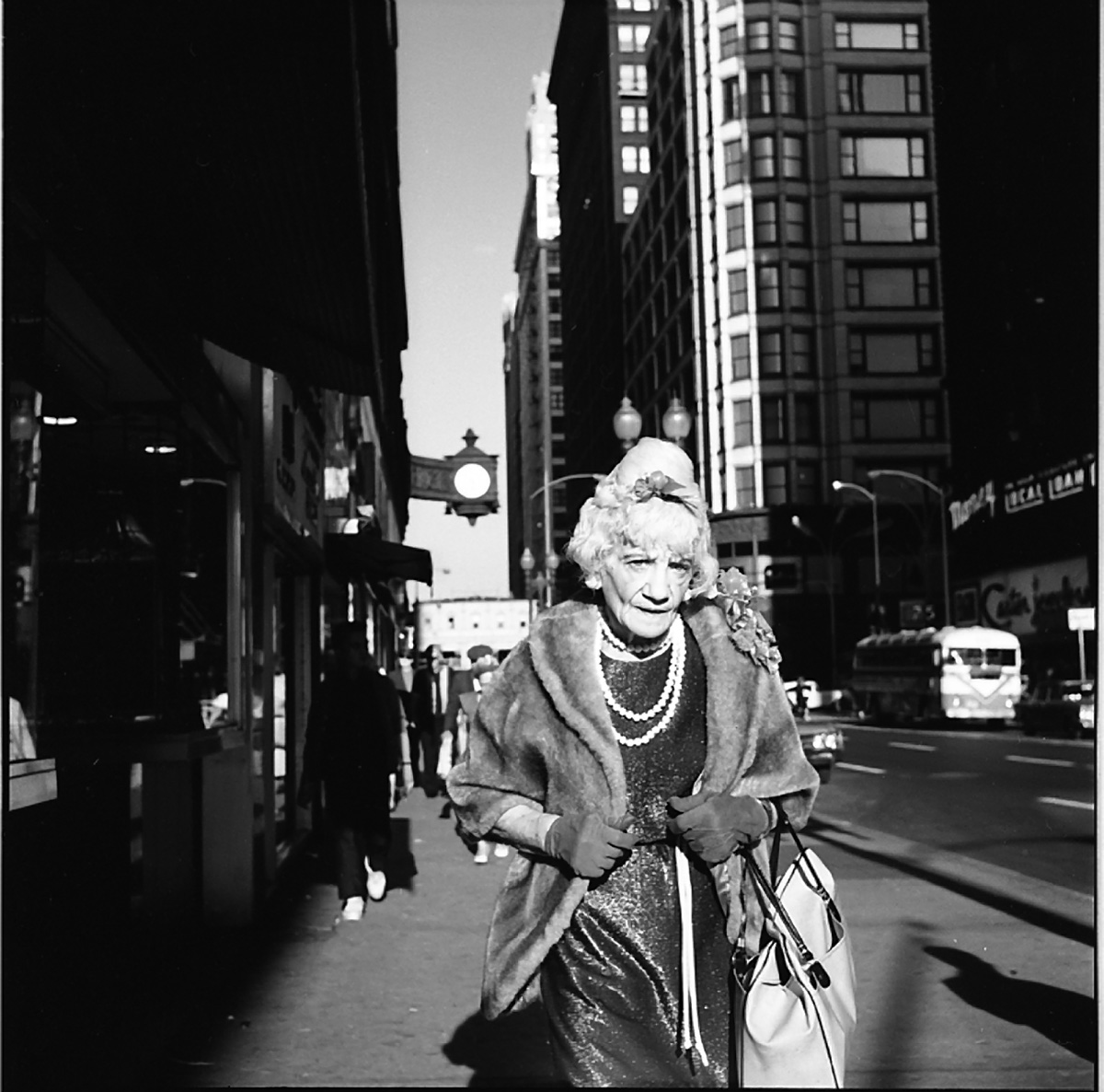 Vivian Maier, Woman with Pearls, Chicago, IL, 1967